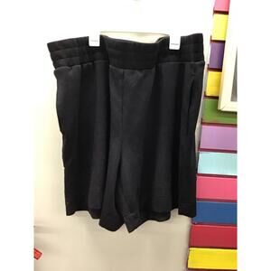 Belle Kim gravel womens Bermuda shorts 2X black super soft new from HSN
